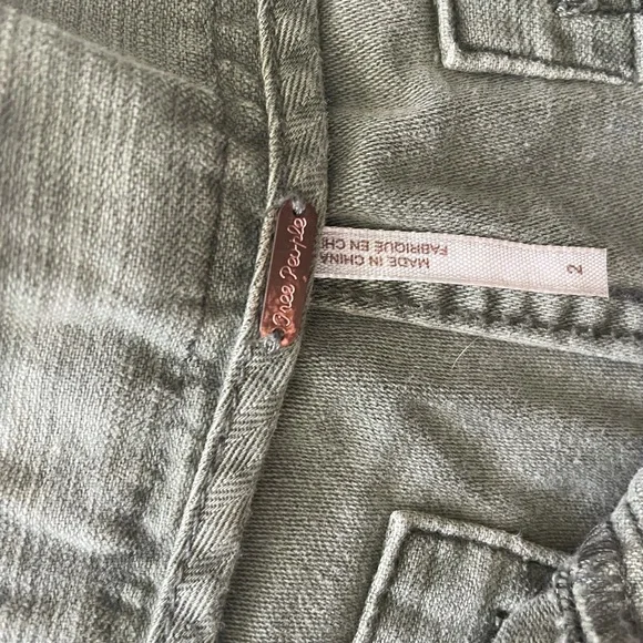 Army green free people shorts - Picture 3 of 3